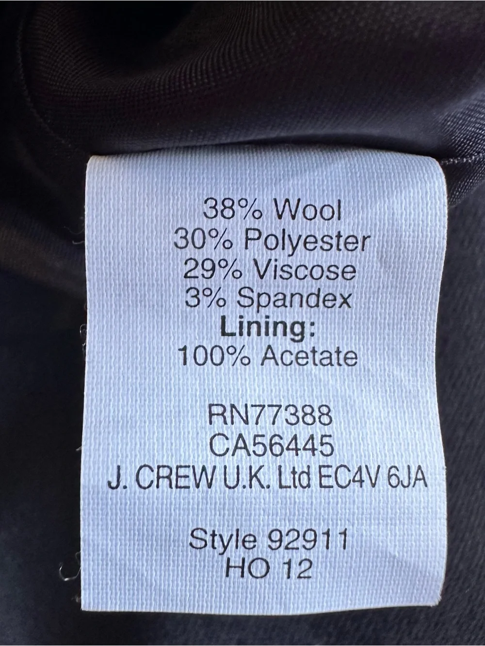 J. Crew Women’s Black Wool Blend Tie-Waist Paper Bag Mini Skirt Size 4 EUC
